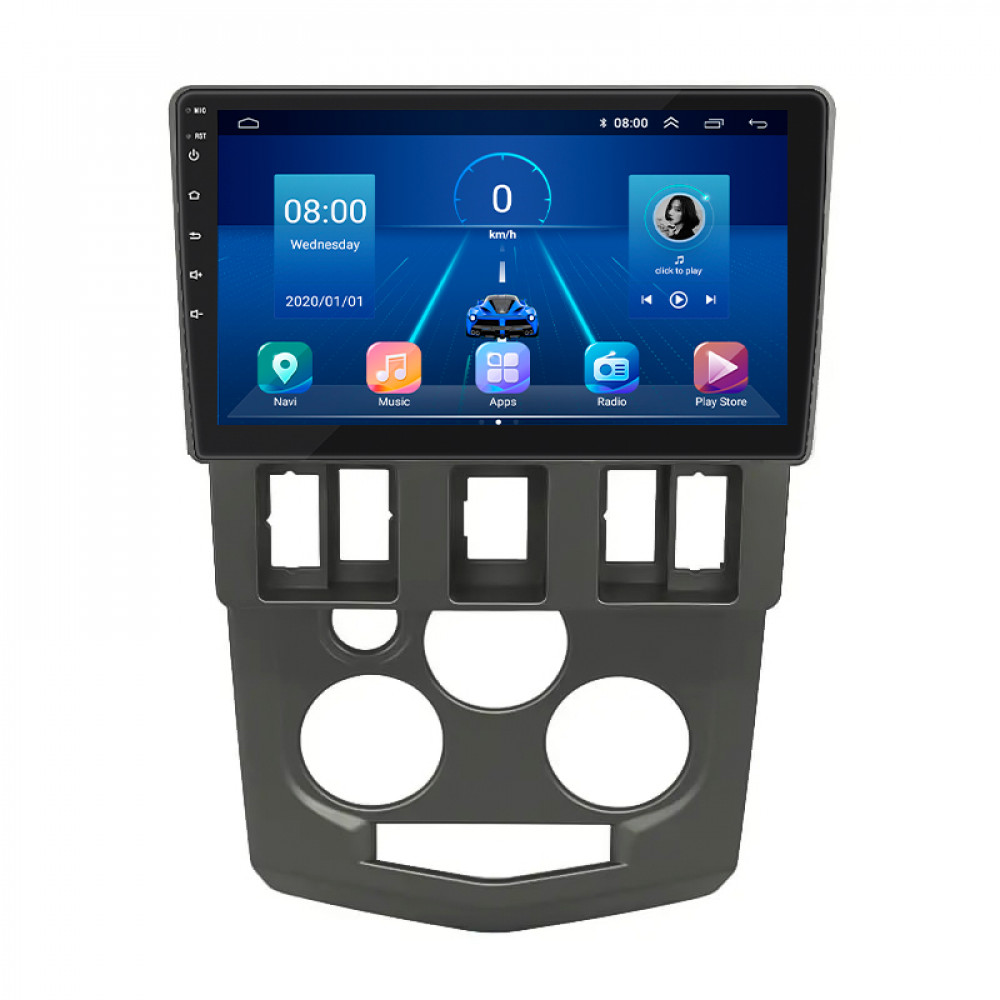 Штатная магнитола Lesko для Dacia Logan I 2004-2012 экран 9" 2/32Gb 4G Wi-Fi GPS Top