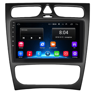 Штатная магнитола Lesko для Mercedes-Benz C-Класс II (W203) 2000-2004 экран 9" 2/32Gb Wi-Fi GPS Base