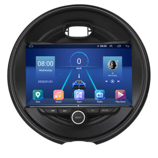 Штатная магнитола Lesko для MINI Clubman II Рестайлинг 2019-н.в. экран 9" 2/32Gb 4G Wi-Fi GPS Top