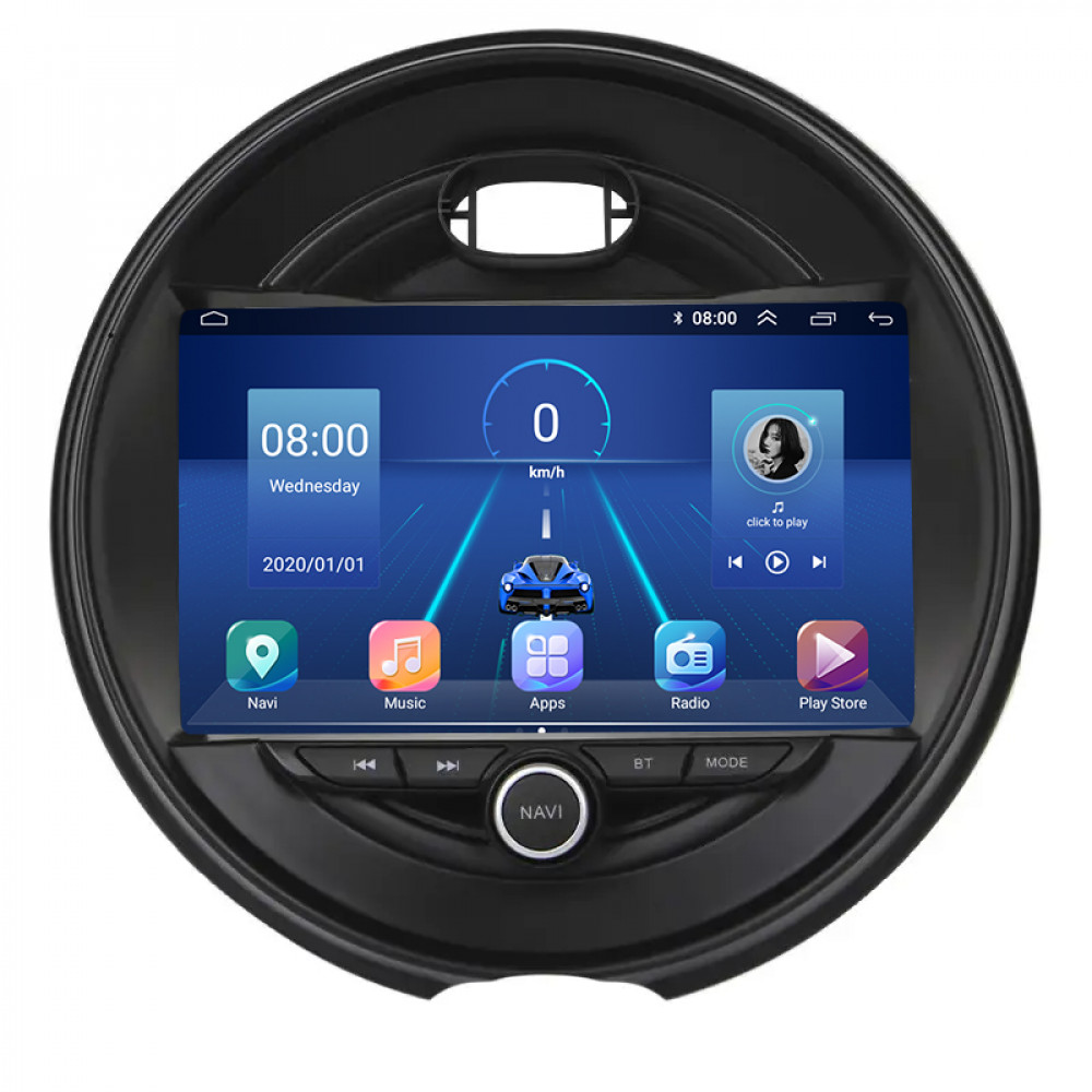 Штатная магнитола Lesko для MINI Clubman II Рестайлинг 2019-н.в. экран 9" 4/32Gb 4G Wi-Fi GPS Top