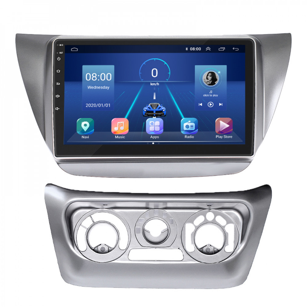 Штатная магнитола Lesko для Mitsubishi Lancer Evolution IX 2005-2007 экран 9" 4/32Gb 4G Wi-Fi GPS Top