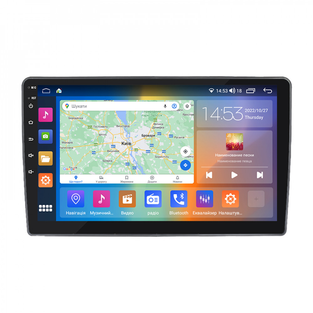 Штатная магнитола Lesko для Mitsubishi Outlander I 2002-2008 экран 10" 2/32Gb CarPlay 4G Wi-Fi GPS Prime