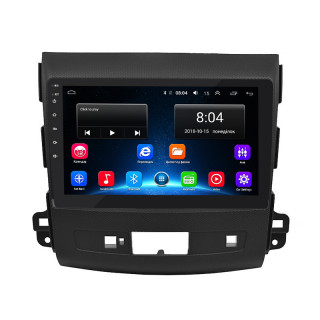 Штатная магнитола Lesko для Mitsubishi Outlander II 2005-2009 экран 9" 2/32Gb Wi-Fi GPS Base