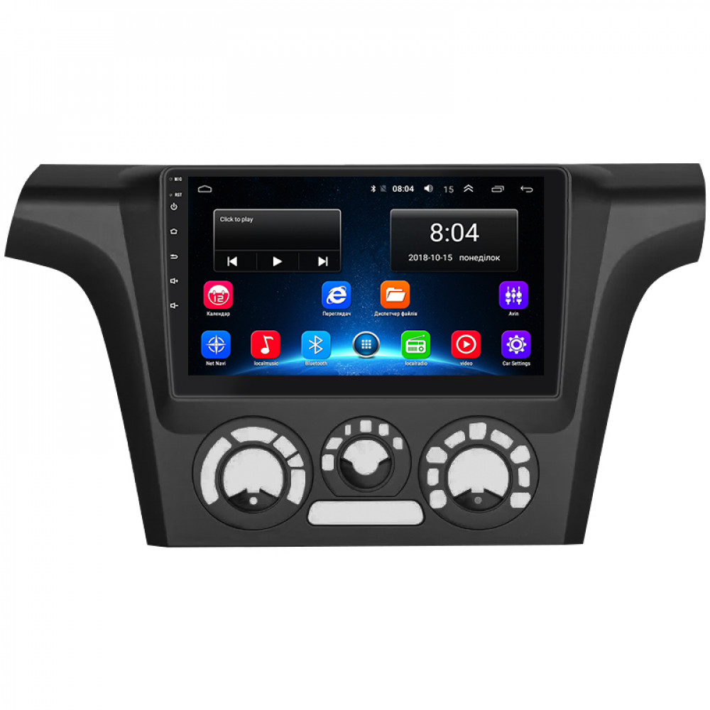 Штатная магнитола Lesko для Mitsubishi Outlander Left wheel 2003-2006 экран 9" 2/32Gb Wi-Fi GPS Base