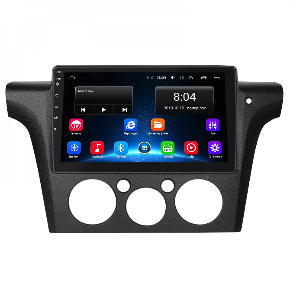 Штатная магнитола Lesko для Mitsubishi Outlander Right wheel 2003-2006 экран 10" 2/32Gb Wi-Fi GPS Base