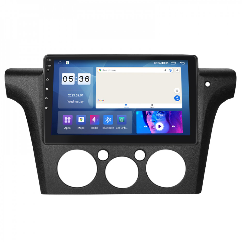 Штатная магнитола Lesko для Mitsubishi Outlander Right wheel 2003-2006 экран 10" 4/64Gb CarPlay 4G Wi-Fi GPS Prime