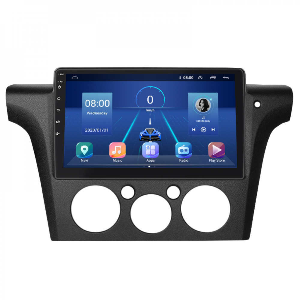 Штатная магнитола Lesko для Mitsubishi Outlander Right wheel 2003-2006 экран 10" 2/32Gb 4G Wi-Fi GPS Top