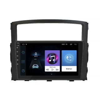 Штатная магнитола Lesko для Mitsubishi Pajero IV Рестайлинг 2 2014-н.в. экран 9" 2/32Gb Wi-Fi GPS Base