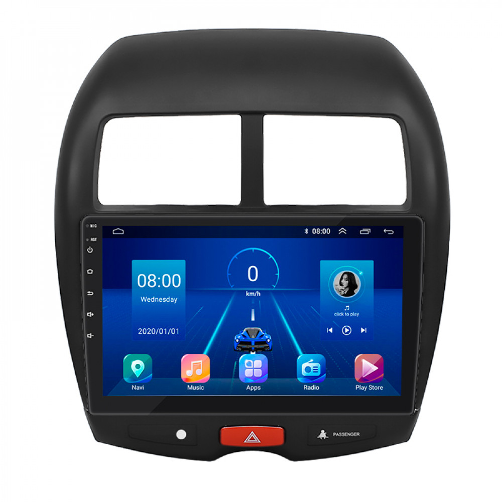 Штатная магнитола Lesko для Mitsubishi RVR III 2010-2012 экран 10" 4/64Gb 4G Wi-Fi GPS Top