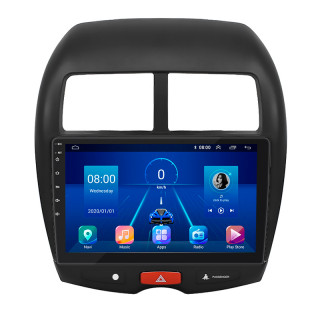 Штатная магнитола Lesko для Mitsubishi RVR III Рестайлинг 2012-2017 экран 10" 4/64Gb 4G Wi-Fi GPS Top