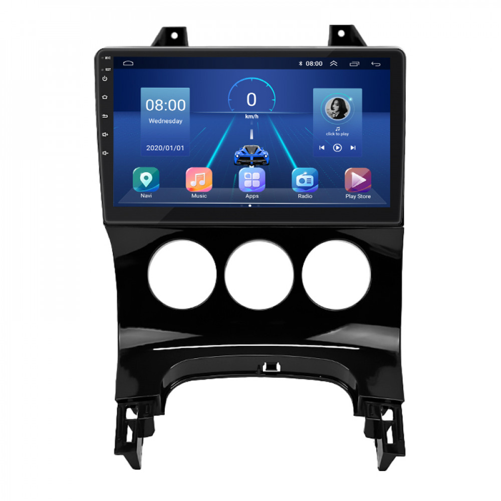 Штатная магнитола Lesko для Peugeot 3008 I 2009-2013 экран 9" 6/128Gb 4G Wi-Fi GPS Top