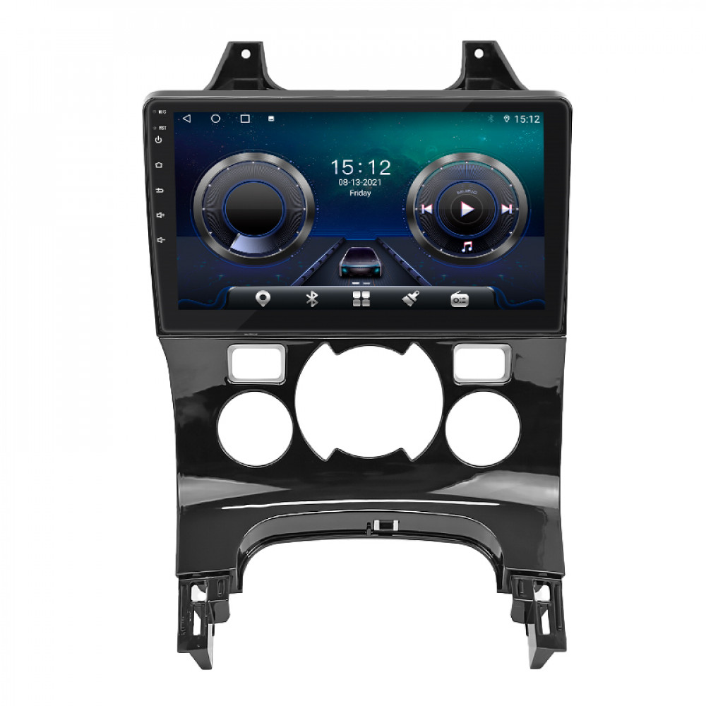 Штатная магнитола Lesko для Peugeot 3008 I Рестайлинг 2013-2016 экран 9" 4/32Gb 4G Wi-Fi GPS Top