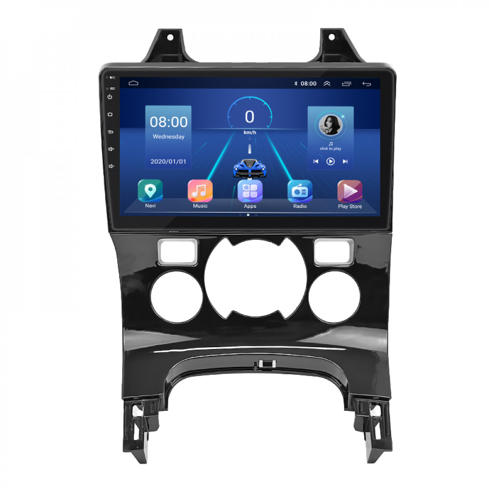 Штатная магнитола Lesko для Peugeot 3008 I Рестайлинг 2013-2016 экран 9" 6/128Gb 4G Wi-Fi GPS Top