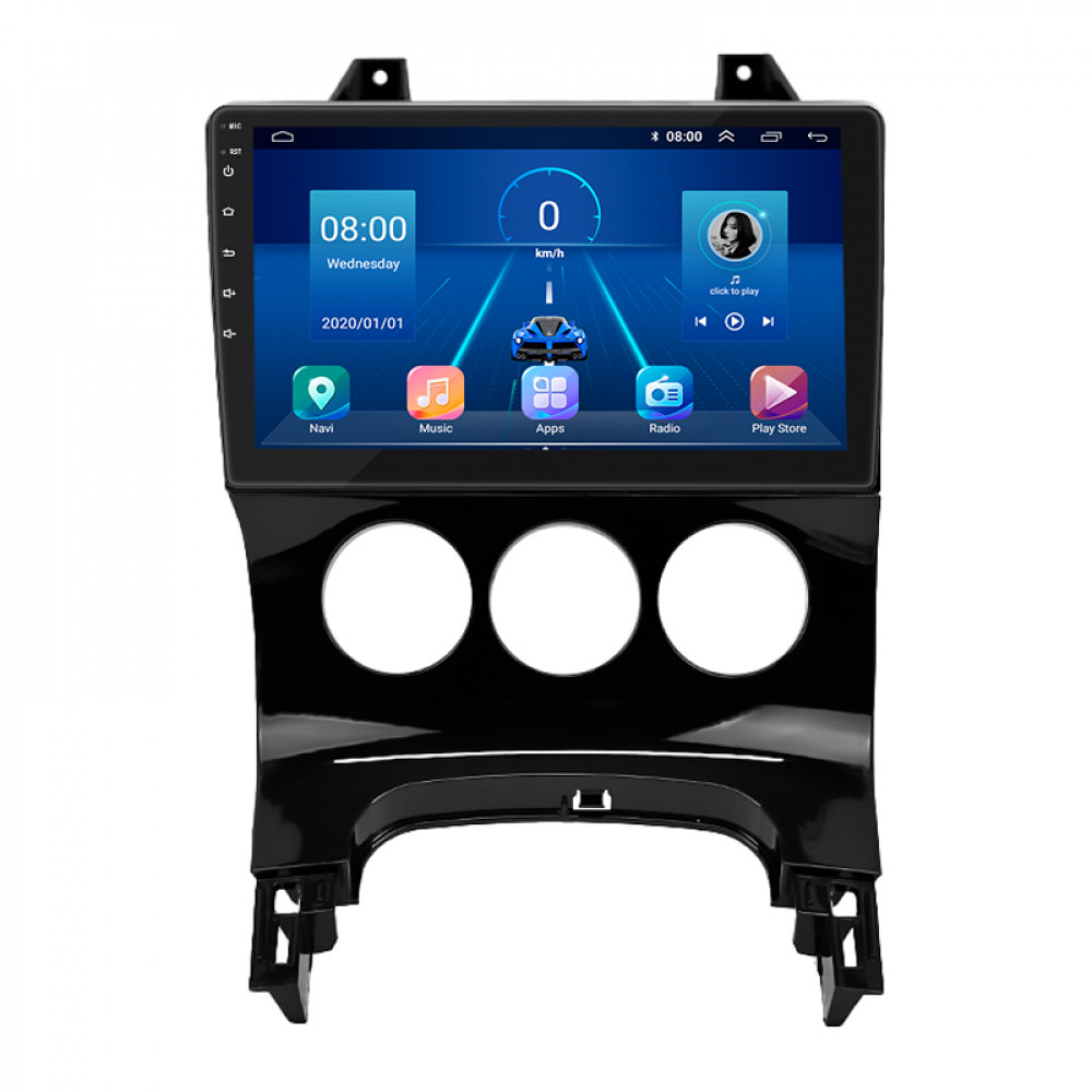 Штатная магнитола Lesko для Peugeot 5008 I 2009-2013 экран 9" 6/128Gb 4G Wi-Fi GPS Top