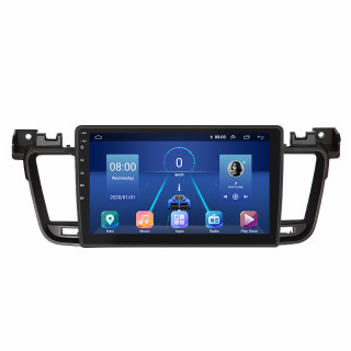 Штатная магнитола Lesko для Peugeot 508 I 2011-2014 экран 9" 2/32Gb 4G Wi-Fi GPS Top