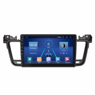 Штатная магнитола Lesko для Peugeot 508 I Рестайлинг 2014-2018 экран 9" 2/32Gb 4G Wi-Fi GPS Top