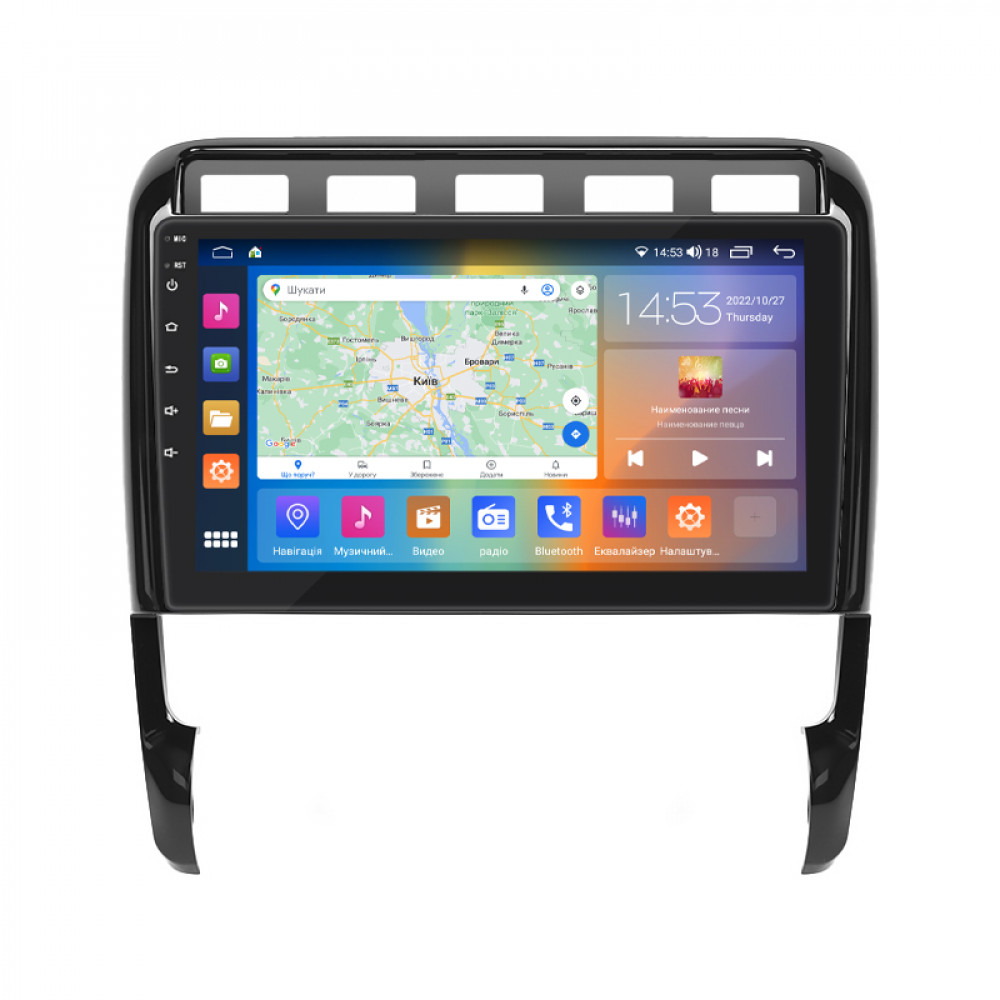 Штатная магнитола Lesko для Porsche Cayenne I (955) 2002-2007 экран 9" 4/64Gb CarPlay 4G Wi-Fi GPS Prime