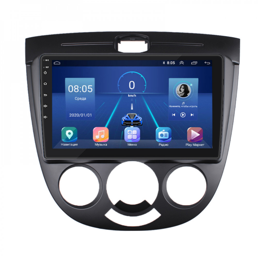 Штатная магнитола Lesko для Chevrolet Nubira  2003-2010 экран 9" 6/128Gb 4G Wi-Fi GPS Top