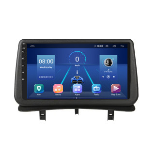 Штатная магнитола Lesko для Renault Clio III 2005-2009 экран 9" 2/32Gb 4G Wi-Fi GPS Top