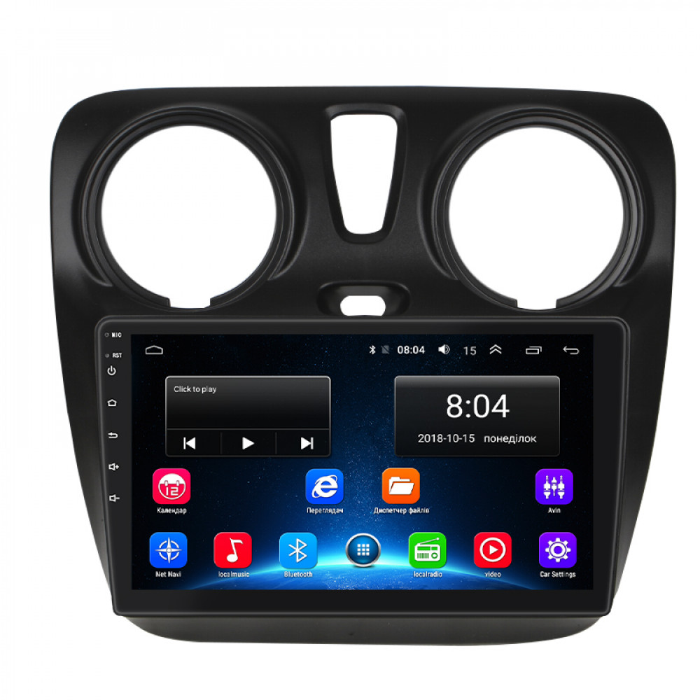 Штатная магнитола Lesko для Renault Lodgy  2012-2022 экран 9" 2/32Gb Wi-Fi GPS Base