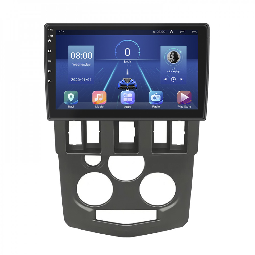 Штатная магнитола Lesko для Renault Logan I 2004-2009 экран 9" 2/32Gb 4G Wi-Fi GPS Top