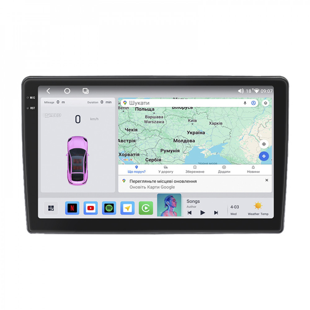 Штатная магнитола Lesko для Chevrolet Silverado II (GMT900) 2007-2013 экран 10" 4/64 QLED CarPlay 4G Wi-Fi GPS 360 Prime