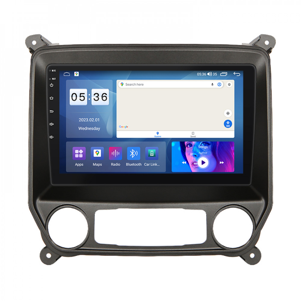 Штатная магнитола Lesko для Chevrolet Silverado III (K2XX) 2013-2015 экран 10" 2/32Gb CarPlay 4G Wi-Fi GPS Prime