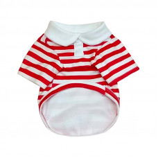 Рубашка поло для собак и кошек 2306CGHY5160 демисезонная  Red M