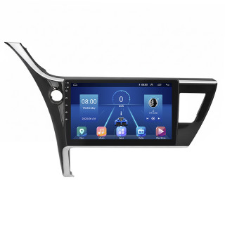 Штатная магнитола Lesko для Toyota Auris II Рестайлинг 2015-2018 экран 10" 2/32Gb 4G Wi-Fi GPS Top