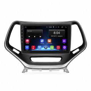 Штатная магнитола Lesko для Jeep Cherokee V (KL) Рестайлинг 2018-н.в экран 10" 2/32Gb Wi-Fi GPS Base