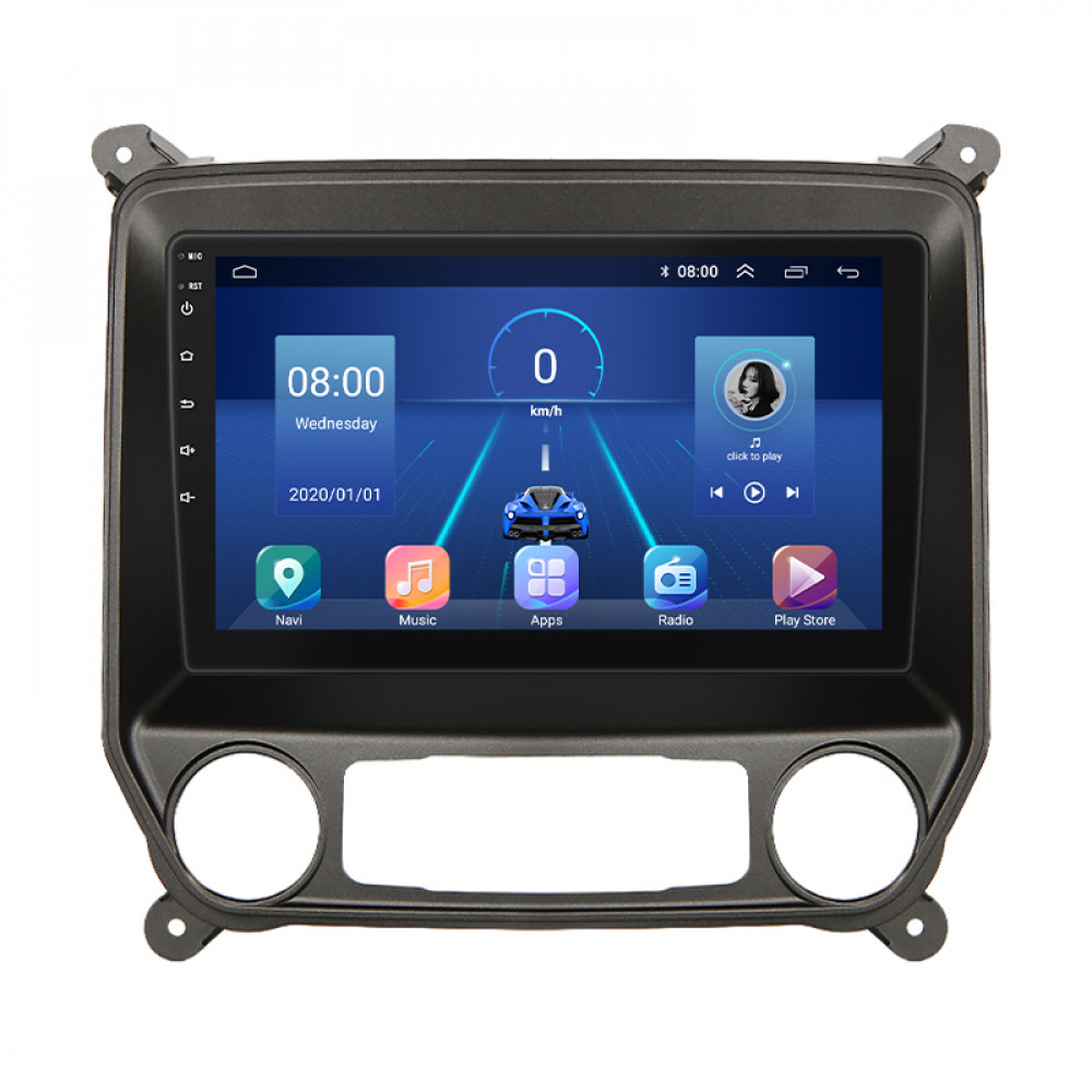 Штатная магнитола Lesko для Chevrolet Silverado III (K2XX) Рестайлинг 2015-2019 экран 10" 4/32Gb 4G Wi-Fi GPS Top