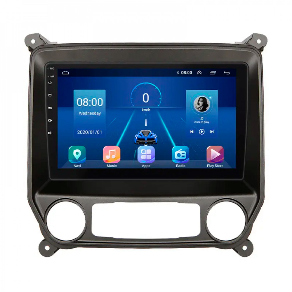 Штатная магнитола Lesko для Chevrolet Silverado III (K2XX) Рестайлинг 2015-2019 экран 10" 6/128Gb 4G Wi-Fi GPS Top