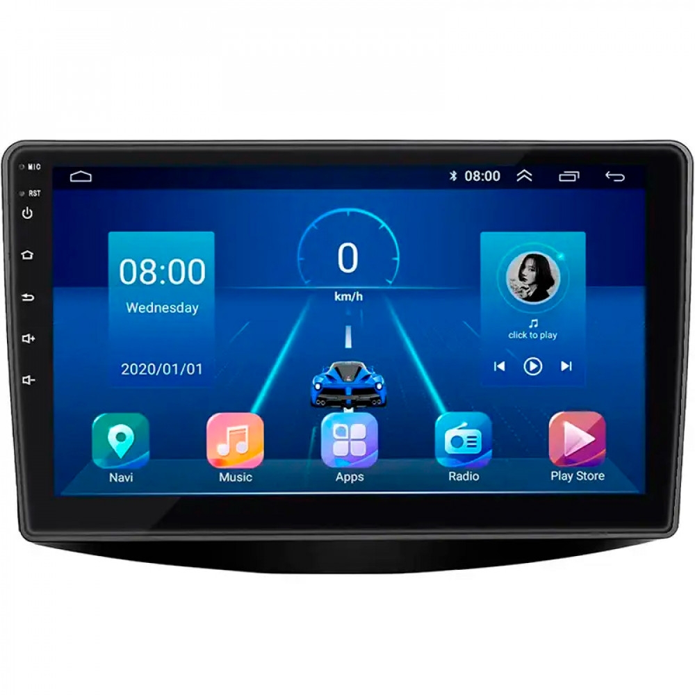 Штатная магнитола Lesko для Mitsubishi Grandis Manual A/C 2003-2011 экран 9" 2/32Gb Wi-Fi GPS Base