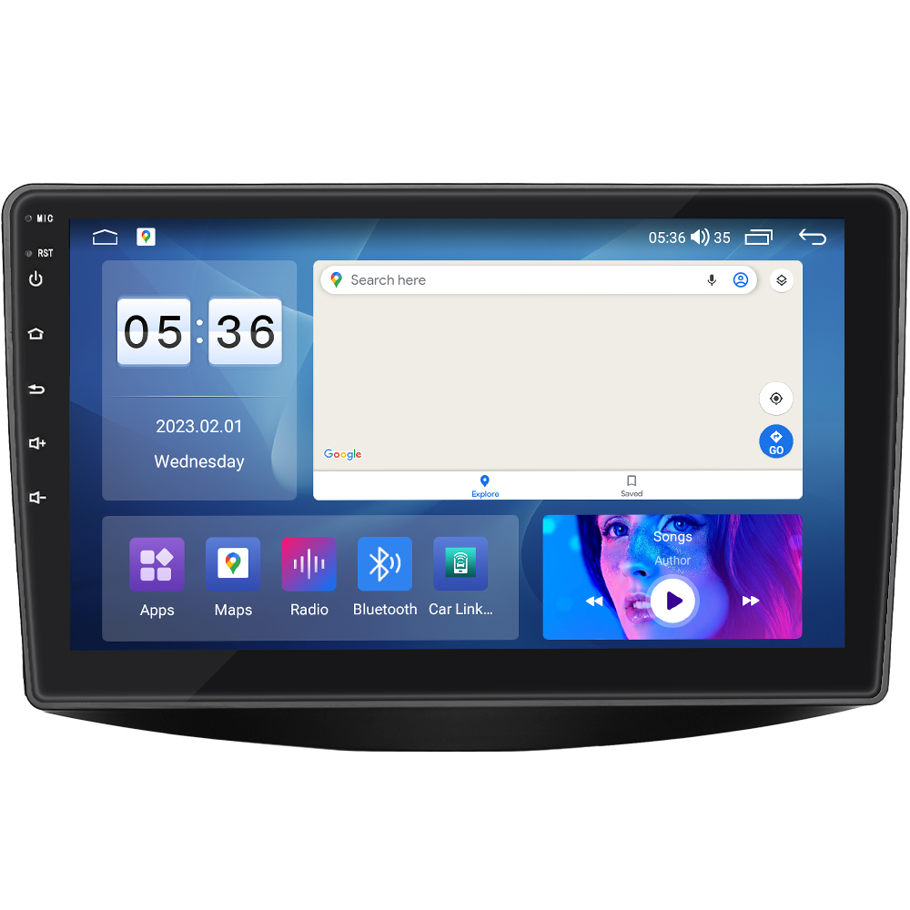 Штатная магнитола Lesko для Mitsubishi Grandis Manual A/C 2003-2011 экран 9" 2/32Gb CarPlay 4G Wi-Fi GPS Prime