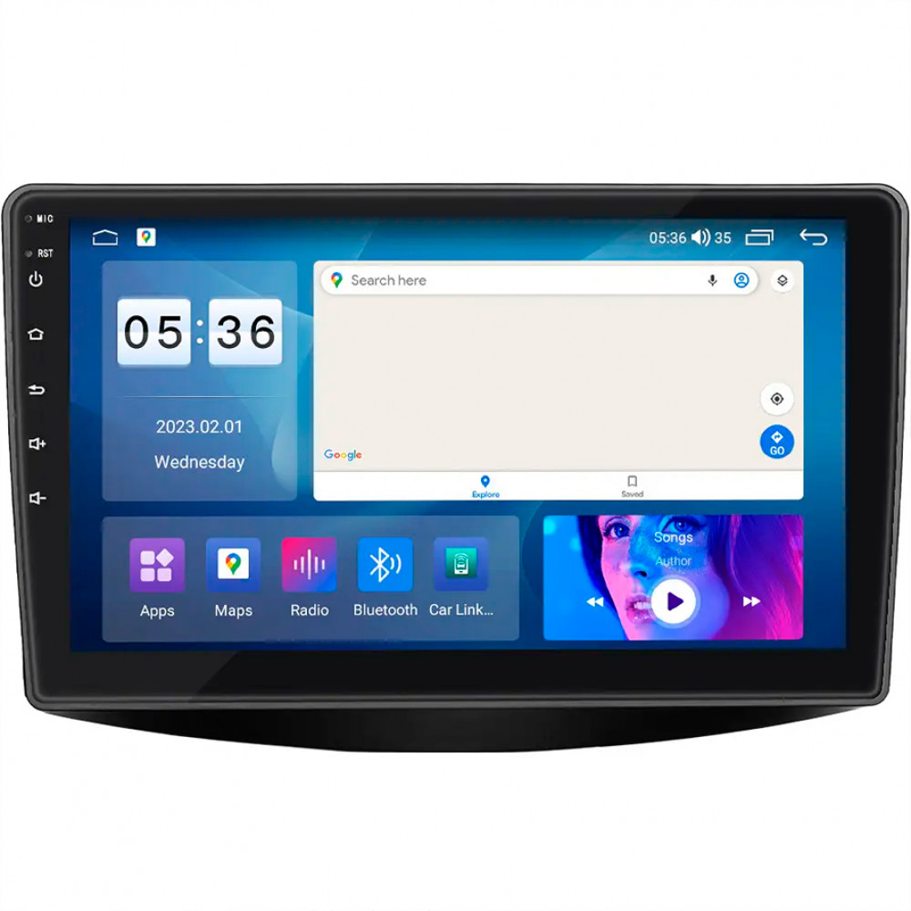 Штатная магнитола Lesko для Mitsubishi Grandis Manual A/C 2003-2011 экран 9" 4/64Gb CarPlay 4G Wi-Fi GPS Prime