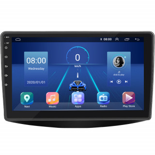 Штатная магнитола Lesko для Mitsubishi Grandis Manual A/C 2003-2011 экран 9" 2/32Gb 4G Wi-Fi GPS Top