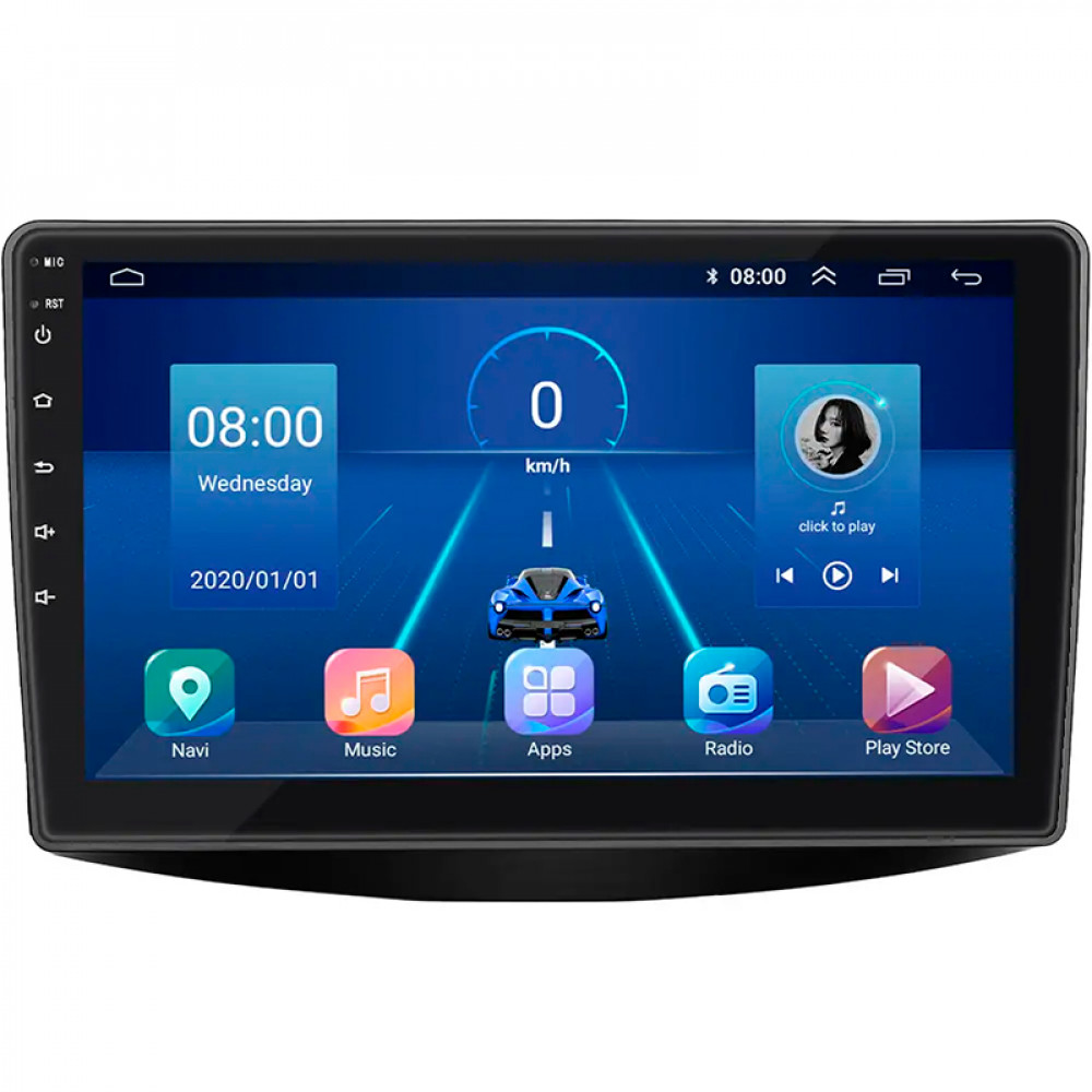 Штатная магнитола Lesko для Mitsubishi Grandis Manual A/C 2003-2011 экран 9" 6/128Gb 4G Wi-Fi GPS Top