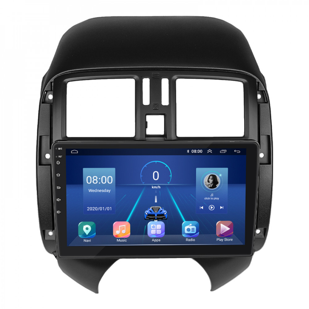 Штатная магнитола Lesko для Nissan Almera III (G15) 2012-2018 экран 9" 2/32Gb 4G Wi-Fi GPS Top