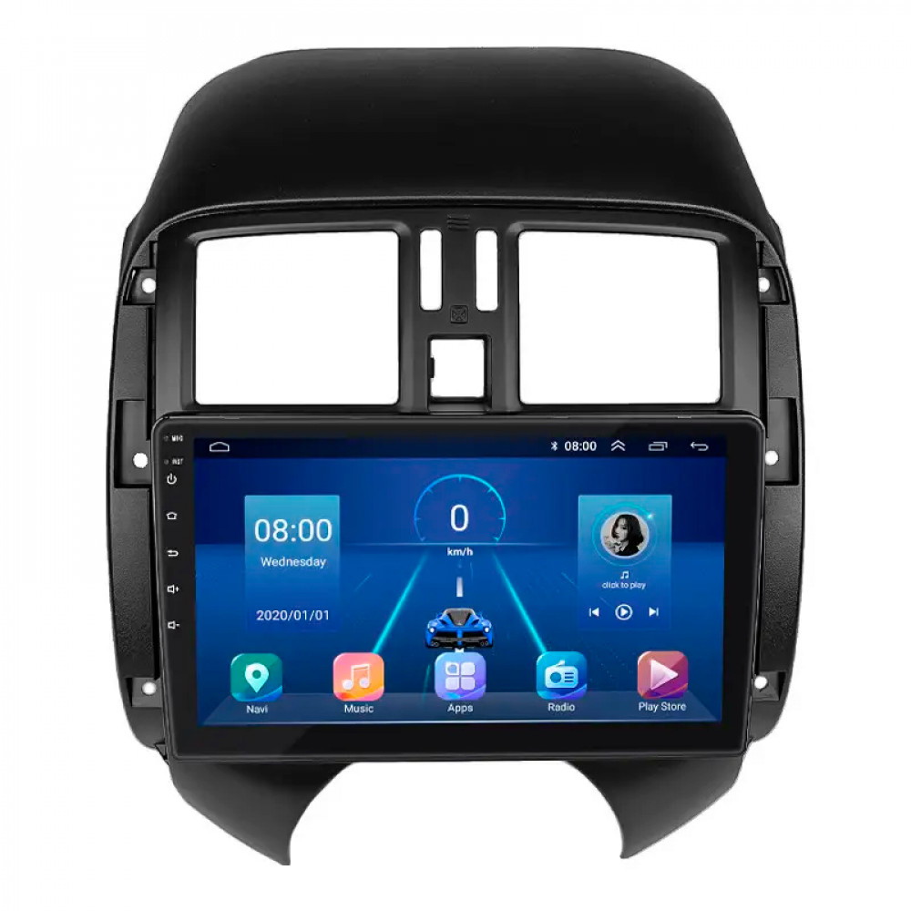 Штатная магнитола Lesko для Nissan Almera III (G15) 2012-2018 экран 9" 6/128Gb 4G Wi-Fi GPS Top