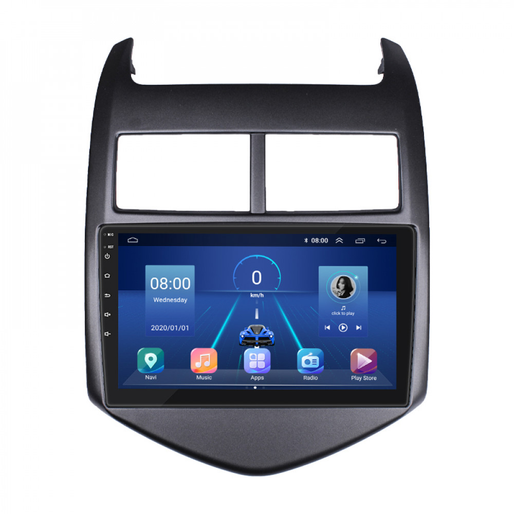 Штатная магнитола Lesko для Chevrolet Sonic I 2011-2016 экран 9" 6/128Gb 4G Wi-Fi GPS Top