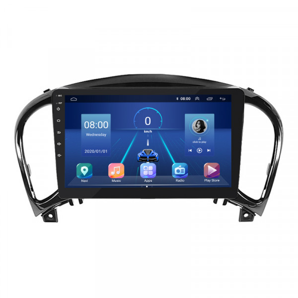 Штатная магнитола Lesko для Nissan Juke I Рестайлинг 2014-2019 экран 9" 6/128Gb 4G Wi-Fi GPS Top