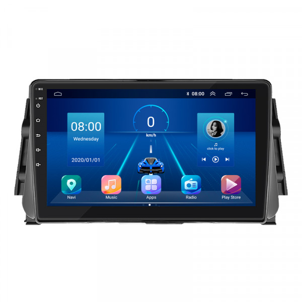 Штатная магнитола Lesko для Nissan Kicks I Рестайлинг 2020-н.в. экран 9" 2/32Gb 4G Wi-Fi GPS Top