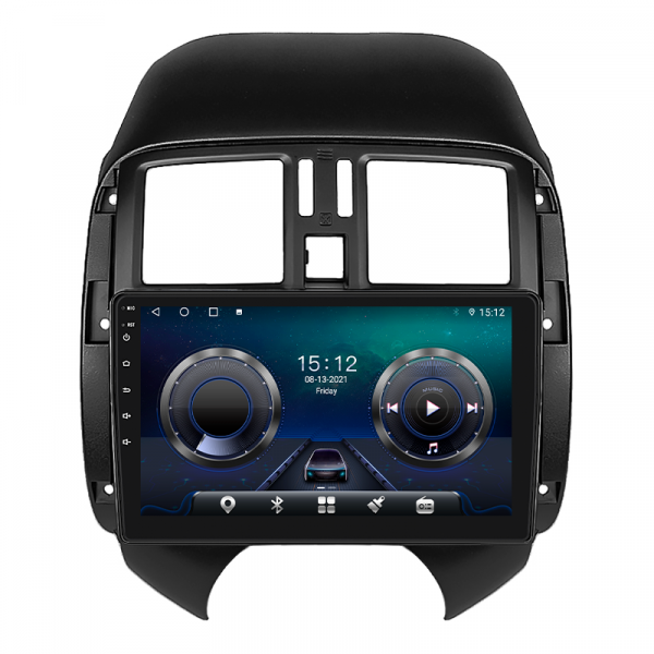 Штатная магнитола Lesko для Nissan Latio I (N17) 2012-2014 экран 9" 4/64Gb 4G Wi-Fi GPS Top