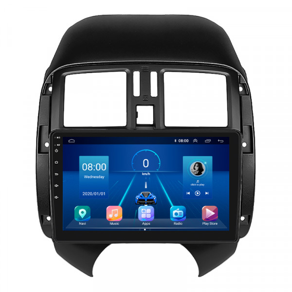 Штатная магнитола Lesko для Nissan Latio I (N17) 2012-2014 экран 9" 6/128Gb 4G Wi-Fi GPS Top