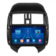 Штатная магнитола Lesko для Nissan Latio I (N17) Рестайлинг 2014-2016 экран 9" 6/128Gb 4G Wi-Fi GPS Top