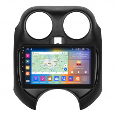 Штатная магнитола Lesko для Nissan March IV (K13) 2010-2013 экран 9" 2/32Gb CarPlay 4G Wi-Fi GPS Prime