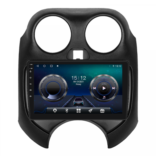 Штатная магнитола Lesko для Nissan March IV (K13) 2010-2013 экран 9" 4/64Gb 4G Wi-Fi GPS Top