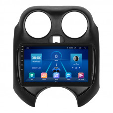 Штатная магнитола Lesko для Nissan Micra IV (K13) 2010-2013 экран 9" 6/128Gb 4G Wi-Fi GPS Top