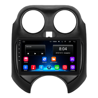 Штатная магнитола Lesko для Nissan Micra IV (K13) Рестайлинг 2013-2016 экран 9" 2/32Gb Wi-Fi GPS Base