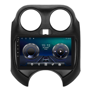 Штатная магнитола Lesko для Nissan Micra IV (K13) Рестайлинг 2013-2016 экран 9" 4/64Gb 4G Wi-Fi GPS Top